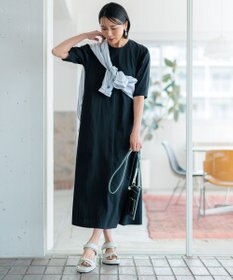 23区 【洗える】ALBINIコーコラン タックスリーブ ワンピース