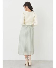 earth music&ecology すきな丈シフォンプリーツスカート