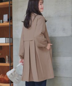 Tiaclasse 【洗える】バックプリーツパフスリーブコート