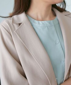 Tiaclasse 【洗える】バックプリーツパフスリーブコート