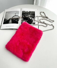 WEGO ファーチェーンミニショルダー