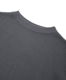 earth music&ecology パウダーシャギー畦プルオーバー