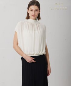 BEIGE， 【WEB限定】MONSTERA / ニットブラウス