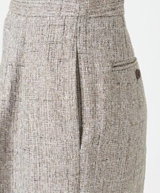 23区 S 【エステータ】リネンミックスツイード ワイドシルエットパンツ