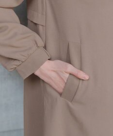 Tiaclasse 【洗える】バックプリーツパフスリーブコート