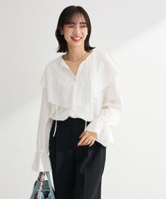 Green Parks ラッフルブラウス