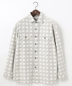 JOSEPH ABBOUD MOUNTAIN 【SPACE／UNISEX】フランネルジャージーチェック シャツ