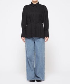 uncrave コットンツイル ペプラムシャツ（uncrave WHITE）