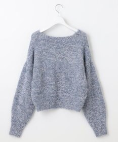 Feroux 【洗える】リボンヤーン プルオーバーニット