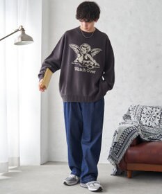 WEGO オーバーフィットジャガードプルオーバー