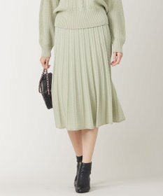 ANY SIS L 【セットアップ対応】スフレケーブルニット スカート