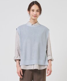 J.PRESS LADIES Vis/Pe スパーク ニット ベスト