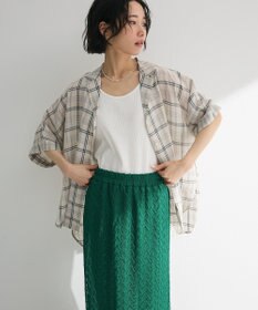 Green Parks 開襟シアージャケット風シャツ