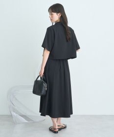 earth music&ecology ウエストリボンフレアスカート