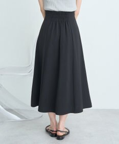 earth music&ecology ウエストリボンフレアスカート