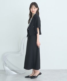 earth music&ecology ウエストリボンフレアスカート