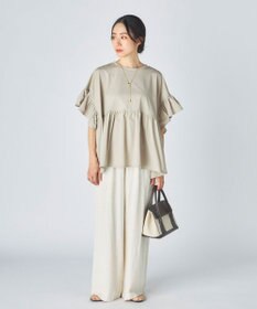 OP／FILA 【Ocean Pacific】らくティブ｜ティアード袖フレアカットソー