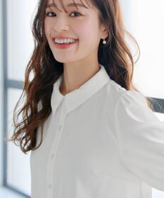 Tiaclasse L 【洗える】パフスリーブシャツブラウス