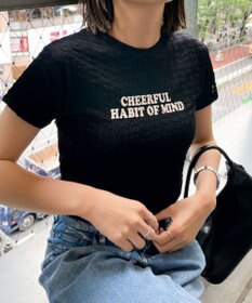 WEGO クリンクルプリントトップス