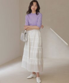 組曲 S マイラックカラー 6分袖 ニット