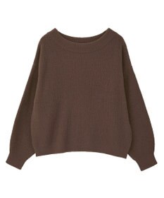 earth music&ecology パウダーシャギー畦プルオーバー