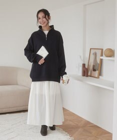 WEGO 【ユニセックス着用ITEM】ミラノリブハーフジッププルオーバー