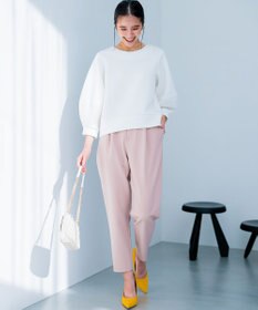 組曲 【WEB限定】パフスリーブ スウェットライクトップス