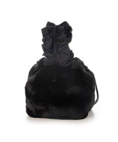 UNBILLION カシュカシュ cachecache / フリルハンドルエコファー巾着バッグ