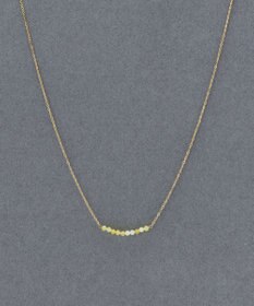 Phoebe 【金属アレルギー対応】サニージェムラインアーチネックレス/天然石/サージカルステンレス