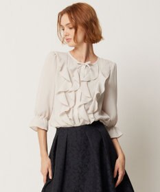 TOCCA 【消臭・洗える】PROMISE RIBBON FRILL ブラウス