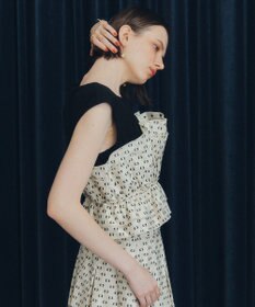 YECCA VECCA ビスチェドッキングブラウス