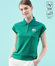 23区GOLF 【WOMEN】【吸水速乾/UVカット】メッシュフレンチポロシャツ