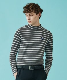 23区GOLF 今シーズンはボーダー柄も仲間入り！【MEN】【吸湿発熱】グランサーモボーダー カットソー