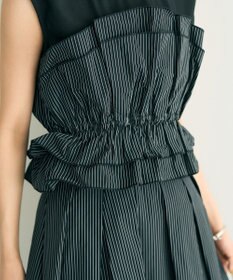 YECCA VECCA ビスチェドッキングブラウス