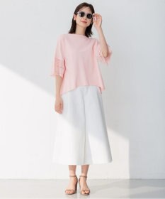 組曲 【WEB限定】レーススリーブ ニット