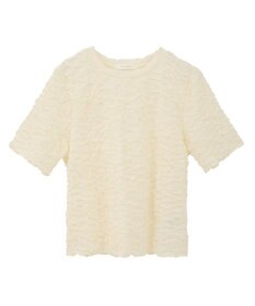 Green Parks 表面感カット５分袖プルオーバー