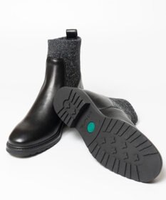 BONTRE 【UNISA/ウニサ】リブニットショートブーツ