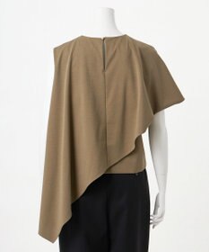 23区 【エステータ】トリアセファインジャージー ラッフルデザイン カットソー