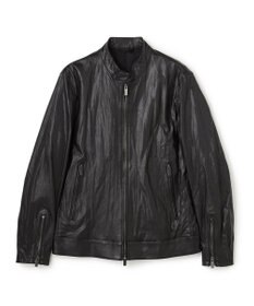 JOSEPH HOMME 【洗い加工】シュリンクエアレザー 　シングルライダースジャケット