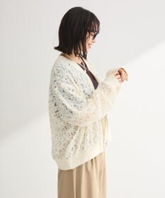 Green Parks フラワー柄チュールブルゾン