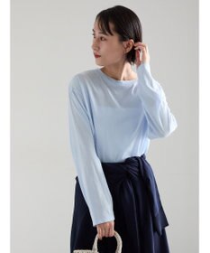 Te chichi 【雑誌掲載アイテム】シルケット天竺クルーネックロンT《2026 spring catalog item》