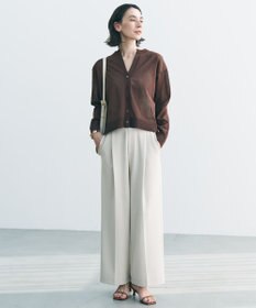 UNFILO L 【11サイズ展開/セレモニー】 BEAUTY MOVE タックワイドパンツ