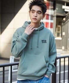 WEGO 【裏起毛/ユニセックス着用ITEM】リラックスフィットグラフィックパーカー