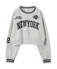 WEGO NEWYORKラインリブスウェット