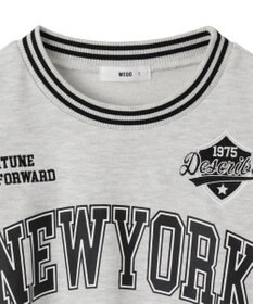 WEGO NEWYORKラインリブスウェット