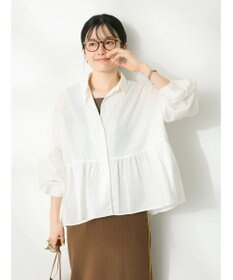 CRAFT STANDARD BOUTIQUE ペプラムブラウス（長袖）