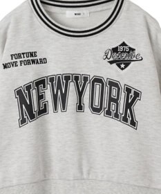 WEGO NEWYORKラインリブスウェット