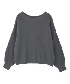 earth music&ecology パウダーシャギー畦プルオーバー