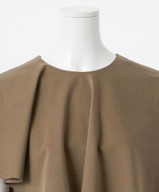 23区 【エステータ】トリアセファインジャージー ラッフルデザイン カットソー