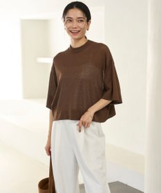 UNFILO L フロスティコットン クロップド プルオーバー